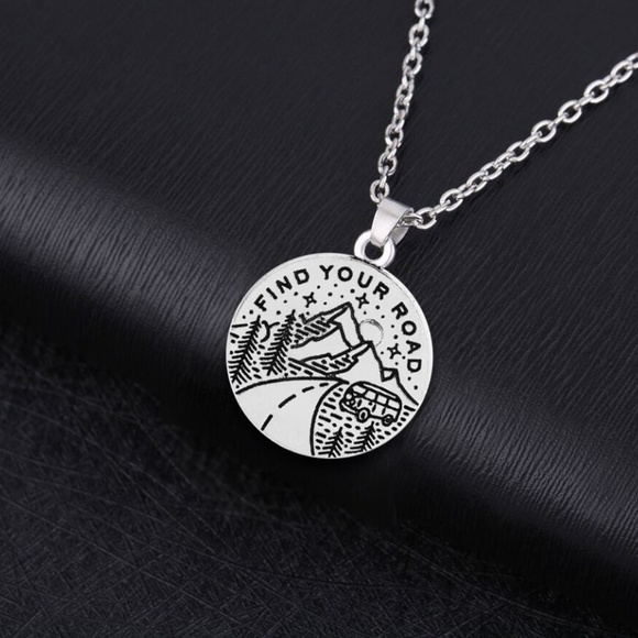 Find Your Road Necklace Mountain VW Nature Star - Picture 4 of 6